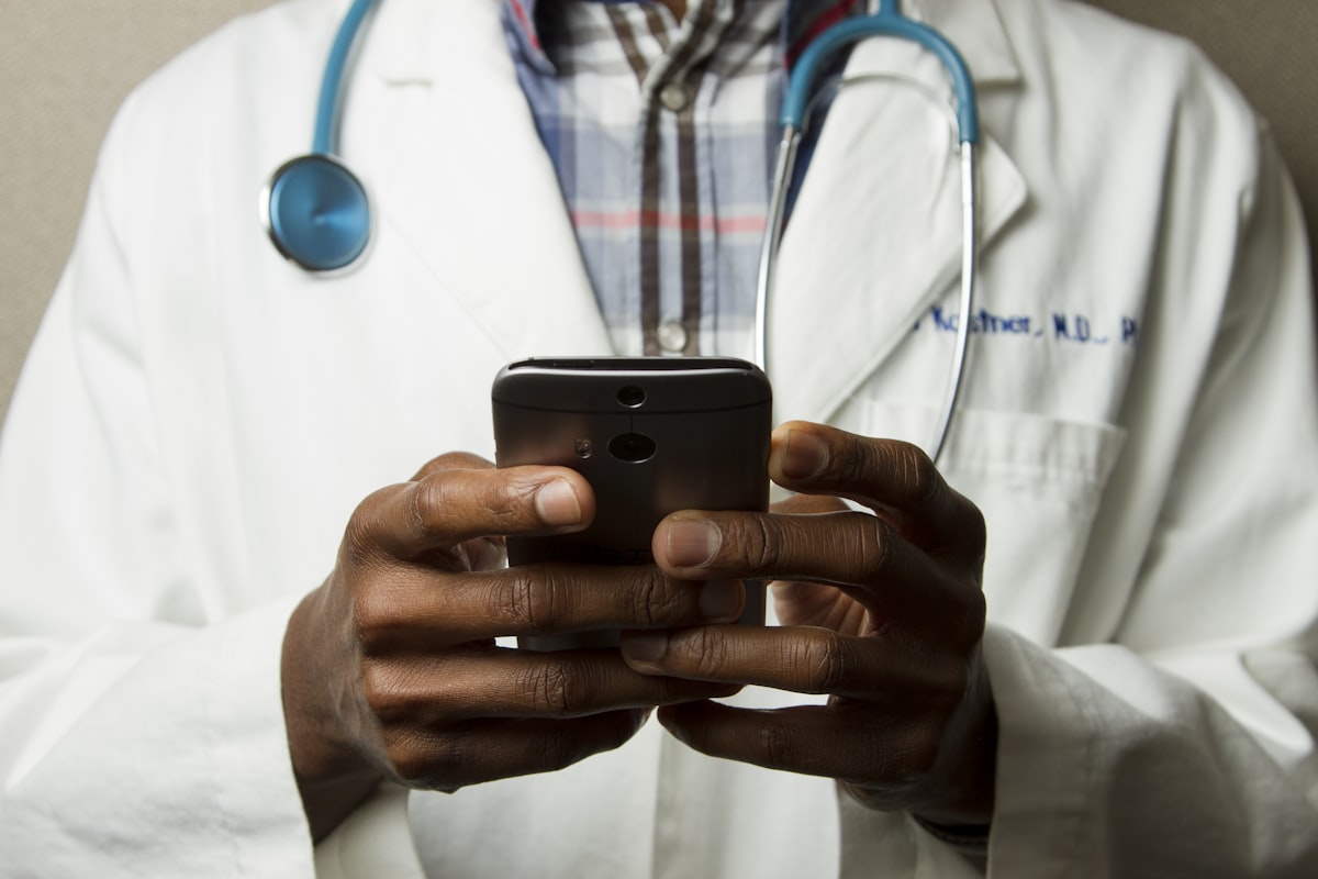 Medical professionals collaborating in a clinical environment